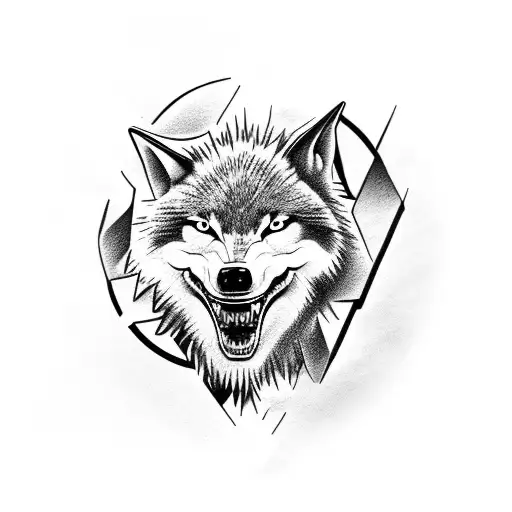 Wolf And Hammerhead Shark