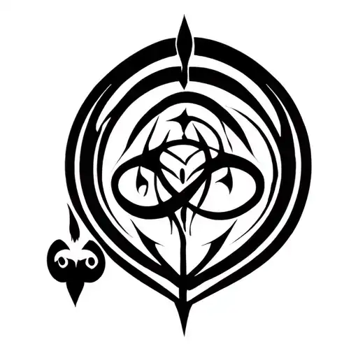 Name Gutierres Next To The Triskle Symbol