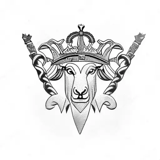 Aries With King's Crown