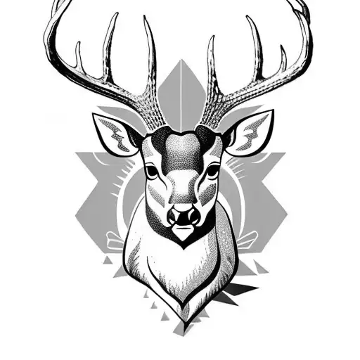 Deer Head Half Samoan Half Austrian Design