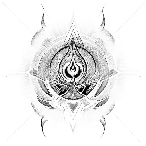 Phoenix Eye With Siva And Vishnu