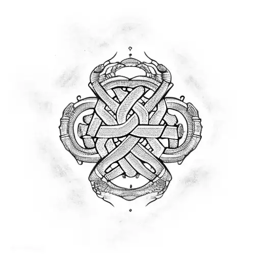 Scorpio With Endless Knot