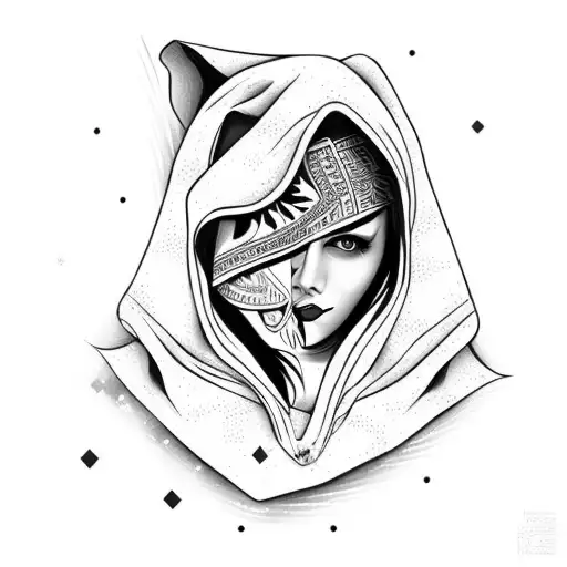 A Red Riding Hood And The Woolf In On Person