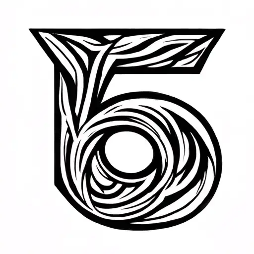 Number 5 With Subtle Taurus Zodiac Sign