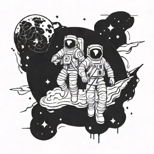 3 Astronaut On A Planet