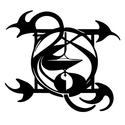 Hourglass And Sagittarius Sign