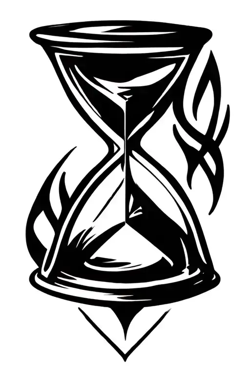 Celtic Hourglass Made Of Triangles