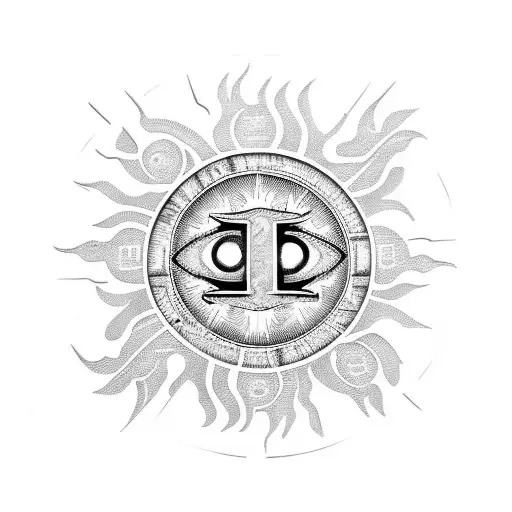 Sun With The Letters D J And L Inside It