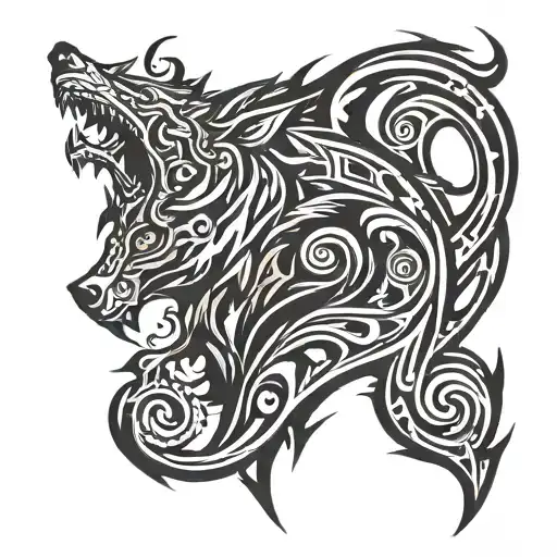 Poseidon Trident Wolf