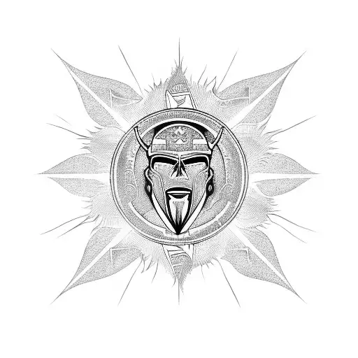 Symbolic Design Combining Gay Militant Symbols With Sun Rays