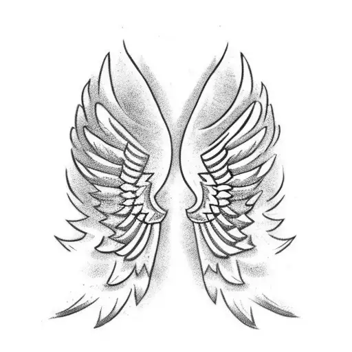 Angel Wings Filipino Tribal For Hand