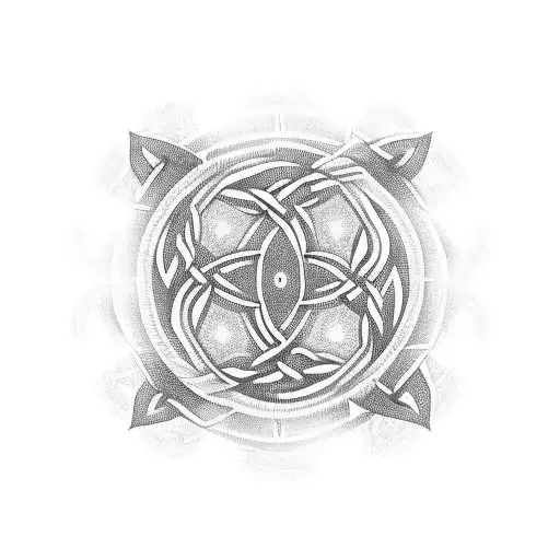 Sleeve Celtic Spiral Mount Fuji Tranquil Peaceful Over Come The Odds