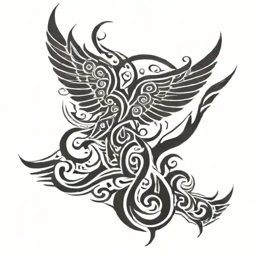 Wings And Fire Flames