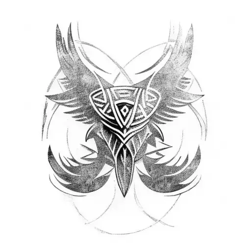 Norse Rune Raven