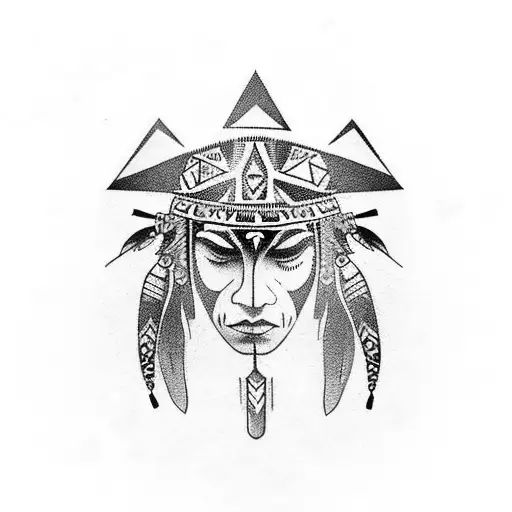 Native Tribal Style On Fingers