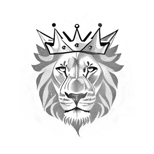 A Five Point Crown With The Letters L An K On It And A Lion Wearing The Crown