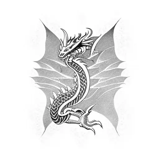 Dragon Inbetween Paw Prints