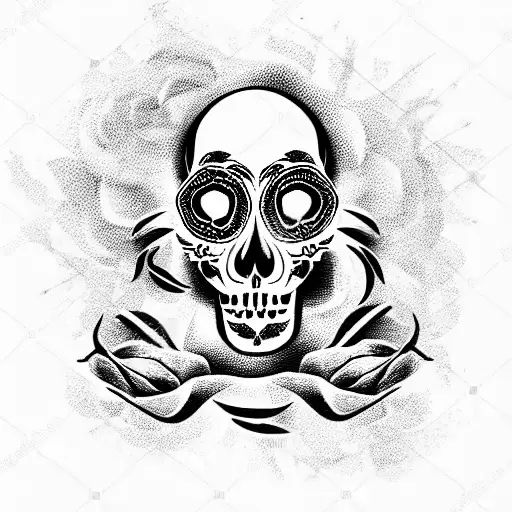 Skull And Roses