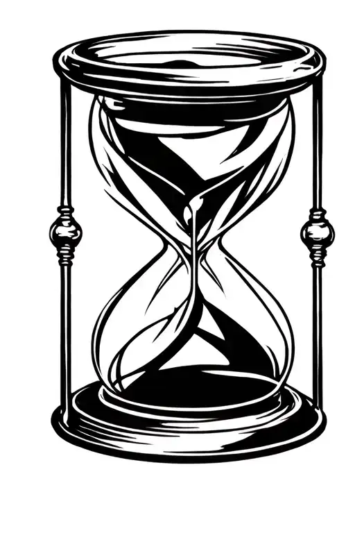 Hourglass Inside Roman Coloseum