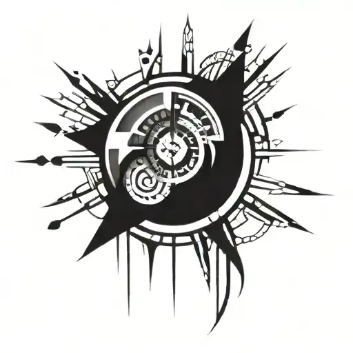 Futuristic Clock Face