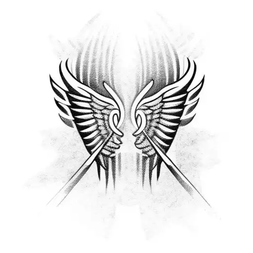 Angel Wings Filipino Tribal Hand