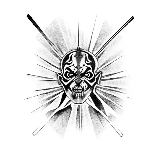 Darth Maul Skull Arm Sleeve