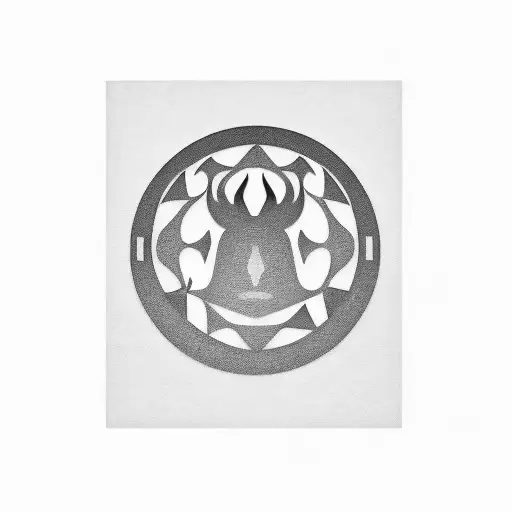 A Minimalist Design Of Various Animal Silhouettes Forming A Circle