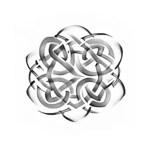 Celtic Knot With Hungarian Folk Art