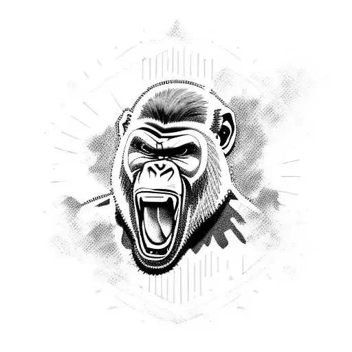 Angry Military Gorilla