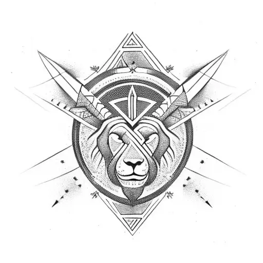 Black Bars With Leo Zodiacincorporated In It