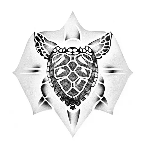 Sea Turtle Butterfly Shell