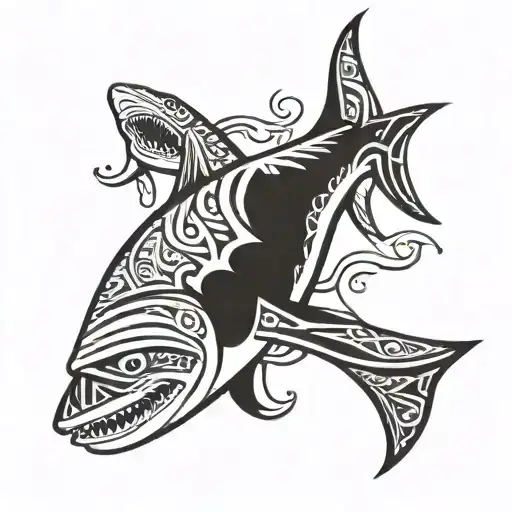 Tahitian Shark Swimming