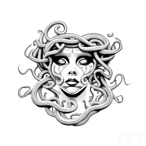 Medusa Crying Black