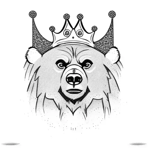 Grizzlie With A Crown
