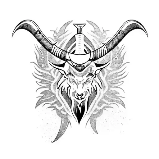 Swords And Horns Capricorn