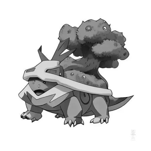 A Pokemon With A Tree On Its Head