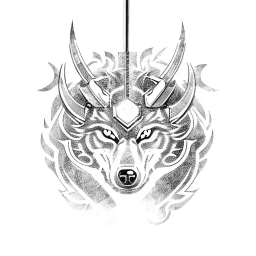 Wolf Bison Dragon Sword