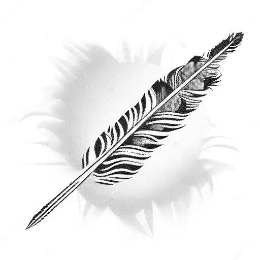 Beautiful Native American Tribal Feather Cotton