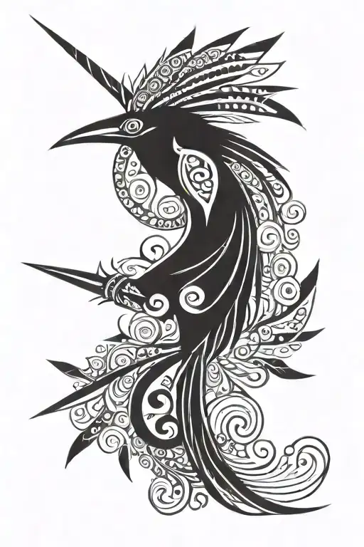 Raggiana Bird Of Paradise With Spears And A Lakatoi