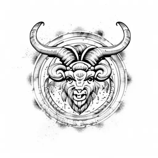Aries Ram Flame Background