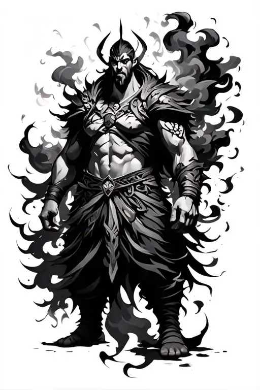 Dota 2 Hero Surrounded By Smoke