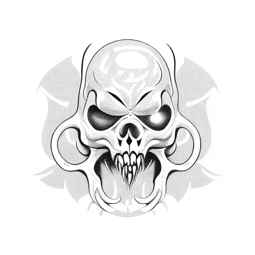 Demon Smelling A Poisonus Flower