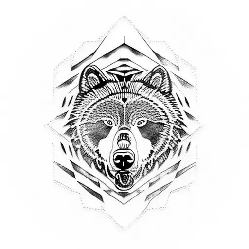 Half Grizzly And Half Wolf