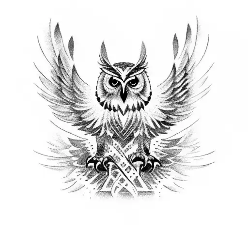 Eagle An Owl And Phoenix