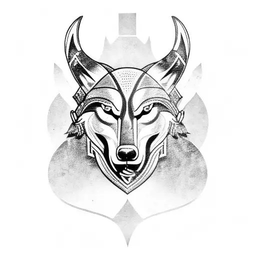 Viking With A Wolf Head