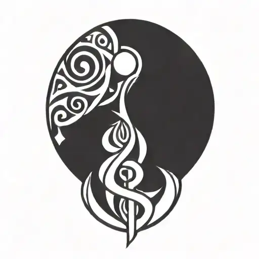 Wisdom And Light Symbol Intertwined Along With Zelda Wind Waker