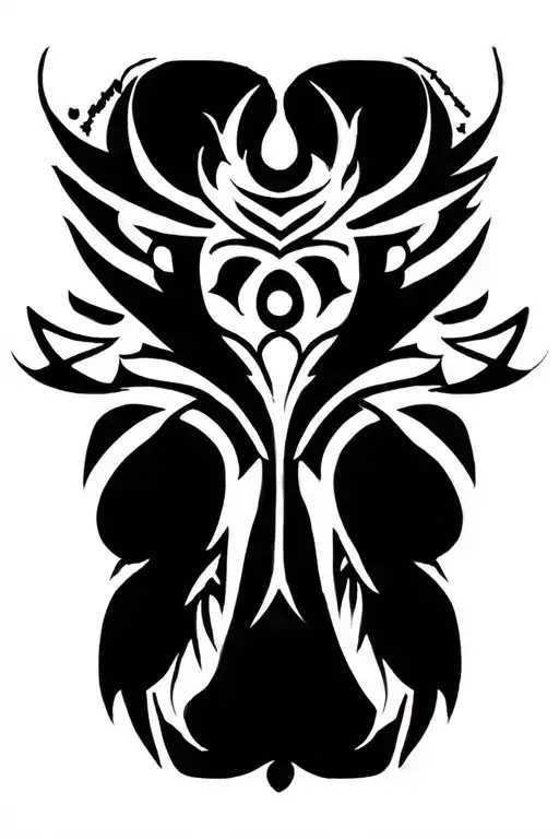 Stencil De Neo Tribal In The Elbow