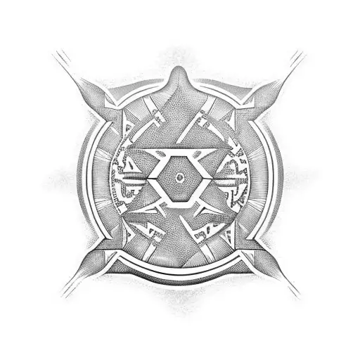 Taino Symbol Shoulder Sleeve