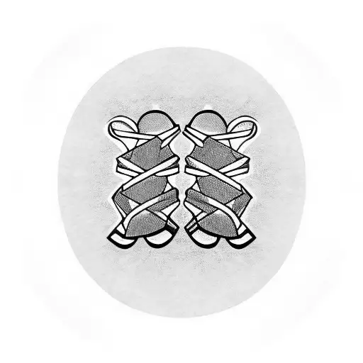 Feet Soles With Norse Symbols