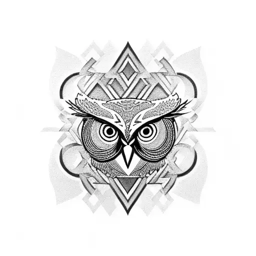Angry Owl Knotwork
